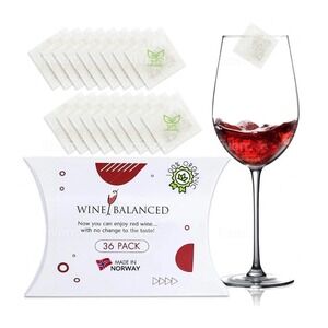 Wine Balanced Wine Filter Sachets 100% Organic Natural Headache Relief